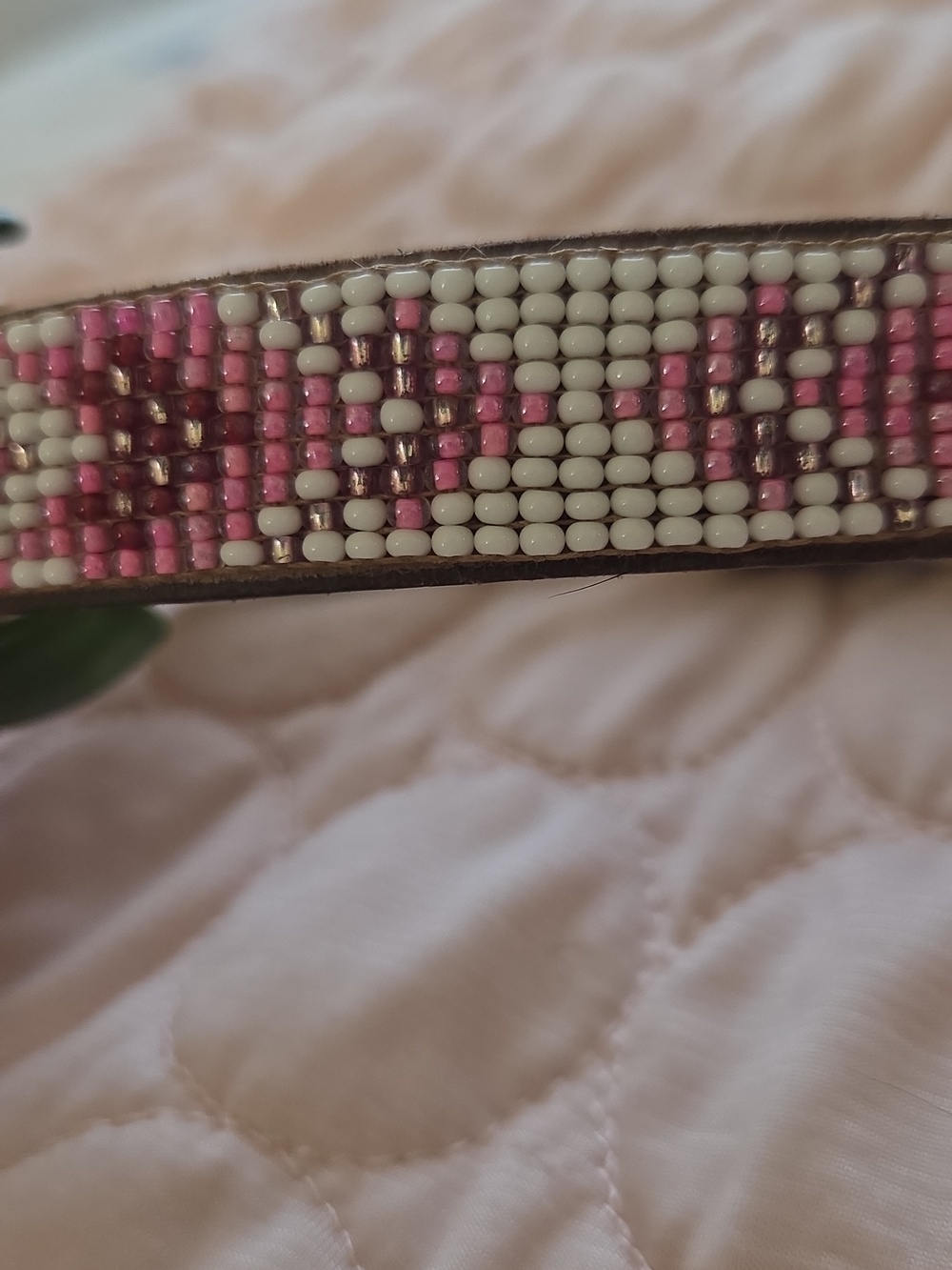 Sambboho, Size 12"-14" Hand Beaded In Brazil Leather Dog Collar - Picture 8 of 8
